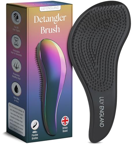 Detangler Hair Brush for Curly (Gasoline)