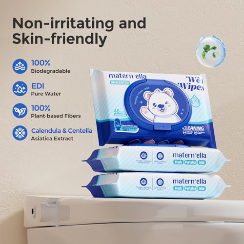 Butt Wipes Corner (48 Count (Pack of 6) + 10 Travel Pack)