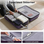 Lightweight Luggage with TSA Lock (Large(28in) / Purple)