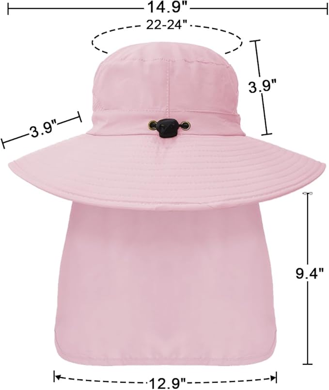 Outdoor Sun Hats with Stowable Neck Flap - Image 5