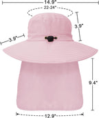 Outdoor Sun Hats with Stowable Neck Flap - Image 5