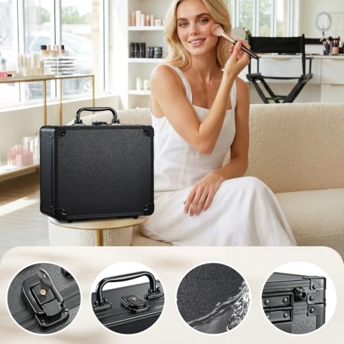 Makeup Bag with LED Mirror (Black)