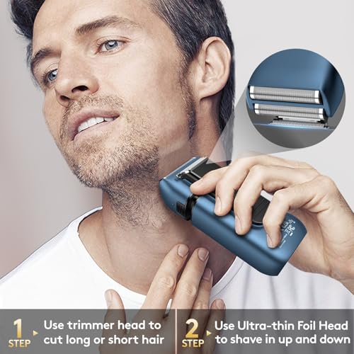 Foil Shaver for Men (Blue)