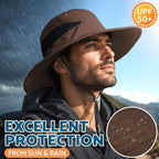 Sun Hats for Men Women Wide Brim Bucket Hat Brown (Brown (With Mesh))