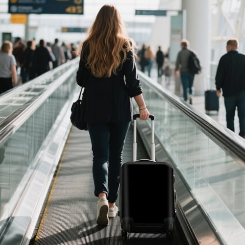 Travel Luggage Cover Suitcase Cover Protector Skins 18 (Pure Black / S (for 18--20 inch luggage))