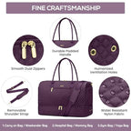 Travel Weekender Duffle Bags for Women (6-Dark Purple / X-Large)