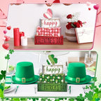 Tray Block Signs Set (Valentine's Day and St. Patrick's Day)