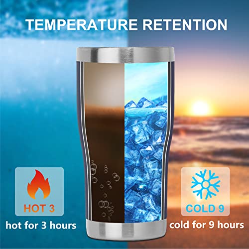 20oz Tumbler with Lid Stainless Steel Tumblers Bulk (Navy / 1 count)