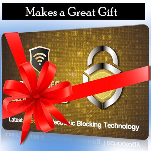 5 Pack RFID Blocking Card for Credit Debit ID Card (Golden PL)