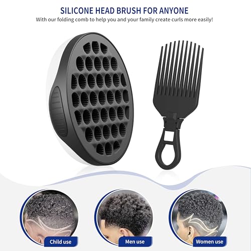 Silicone Curl Brush (Black)