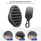 Silicone Curl Brush (Black)