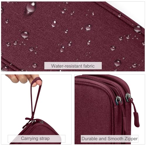 Electronic Organizer (7.5 x 4.3 x 2.2 inches / Wine Red)