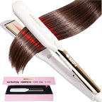 Titanium Flat Iron Hair Straightener Large with Infrared (White / 1.8 Inch Plate)
