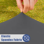 2 Pack Rectangle Spandex Fitted Table Cloth (Dark Grey / 48" x 24" (Rectangular))