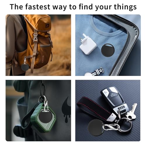 Air Tracker Tags 4 Pack Smart Tag Bluetooth Trackers Work with Apple Find My (4 Pack)