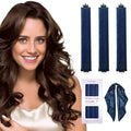 Heatless Hair Curler Overnight Curls (Navy blue(Pack of 3))