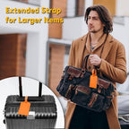 26 Pack Luggage Tags for Suitcases Airplane Travel Essentials (Hot Orange)