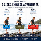 Malo’o Waterproof Dry Duffel (Orange / 100L)