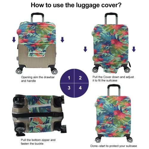 Travel Luggage Cover (Multicolored / S: Fit 19-20 Inch Luggage)
