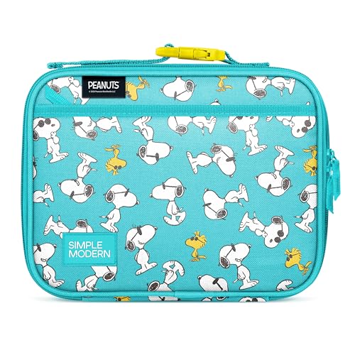 Peanuts Kids Lunch Box & Insulated Lunch Bag for School (Regular / Peanuts: Snoopy & Woodstock)