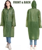 Rain Coats - Reusable EVA Rain Ponchos - Image 2