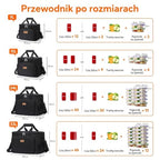 Insulated Lunch Box for Men (Black / Mega (33L))