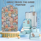 3 Pack Luggage Tag for Suitcase (Travel Stamp)