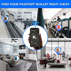 Airtag Passport Holder for Travel (117#Blue)
