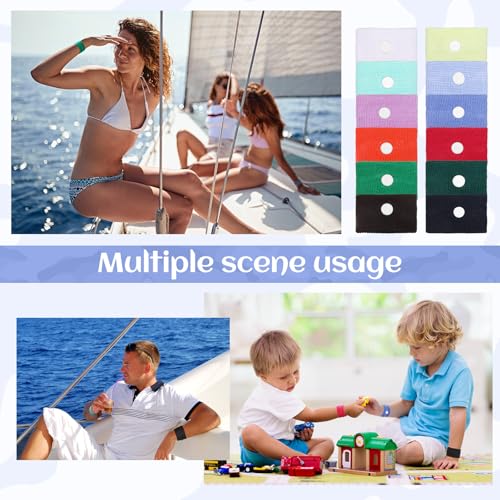 12 Pairs Motion Sickness Bracelets Adults Kids (Multicolor)