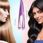 Pro Twist Flat Iron Curling Iron in One (Purple)