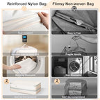 Comforter Storage Bag (4 Packs / Beige)