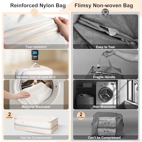 Comforter Storage Bag (2 Packs / Beige)