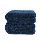 Knitted Weighted Blanket (29-denim Blue / 50" x 60" | 10lbs)