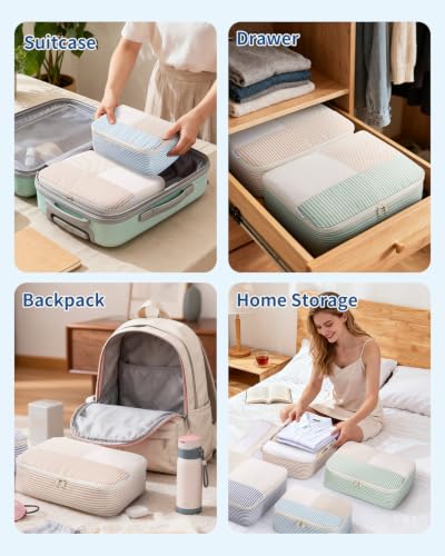 Packing Cubes for Travel (Stripe Combined / 7 Set)