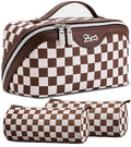 Travel Makeup Bag Organizer Cosmetic Bag (07-B-Coffee)