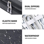 Travel Cable Organizer Bag (Black / S)