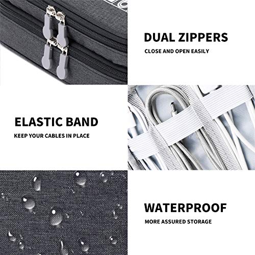 Travel Cable Organizer Bag (Black / S)