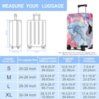 Pink Pattern Luggage Cover Washable Suitcase Protector Anti (Pink pattern / M(24-26inch suitcase))