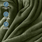 Fleece Blanket Luxury Microplush (Twin/Twin XL / 11 - Cypress)