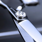 AOLANDUO Hair Cutting Scissor -Sharp & Lightweight-Offset Design Using Japanese JP440C Stainless Steel Hair Scissor for Barbers & Salon Stylists- Smooth Motion Fine Craftsmanship Barber Scissor