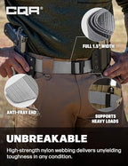 Tactical Belt (2pack Dura Nylon Black/Grey / Large)