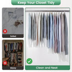 Translucent Garment Bags for Hanging Clothes