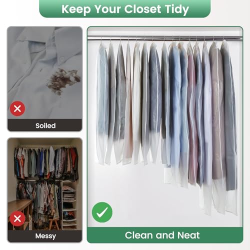 Translucent Garment Bags for Hanging Clothes