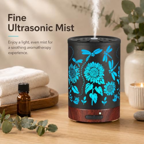 Essential Oils Diffuser Sunflower Aromatherapy Diffuser Gifts for Women (05-sunflower)