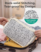 6 Set Compression Packing Cubes for Travel (Seaside Dots / Set of 6)