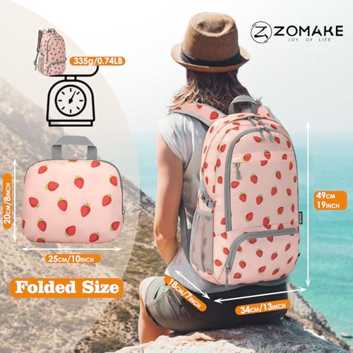 Lightweight Packable Backpack 30L (30L / D-strawberry Print)