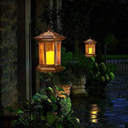 Solar Lantern Outdoor (Copper candle)