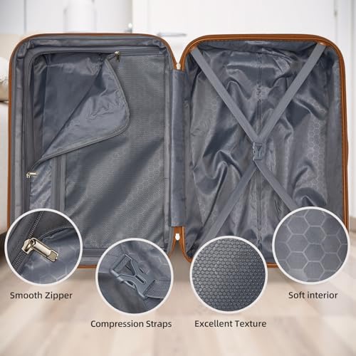 Luggage Sets 6 Piece (Black / 6 Piece Set (18/20/24/28/DB/TB))