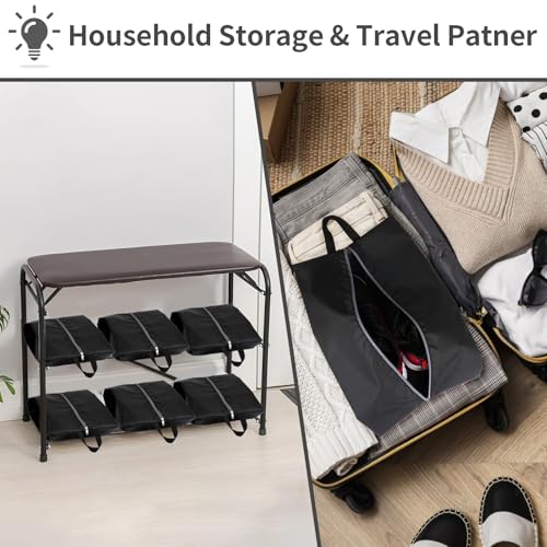 Shoe Bags for Travel (Black)