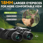 12 36X50 High Powered Zoom Binoculars for Adults (black)